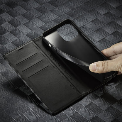 For iPhone 14 Pro LC.IMEEKE Carbon Fiber PU + TPU Leather Case(Vertical Black) - iPhone 14 Pro Cases by LC.IMEEKE | Online Shopping UK | buy2fix