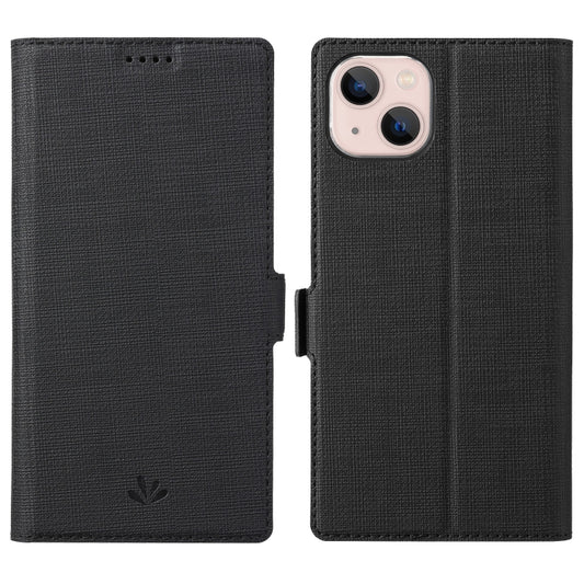 For iPhone 14 ViLi K Series Dual-side Buckle Magsafe Leather Phone Case (Black) - iPhone 14 Cases by ViLi | Online Shopping UK | buy2fix