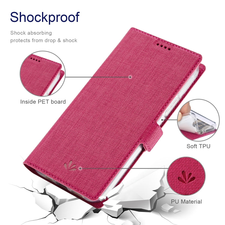 For iPhone 14 Pro ViLi K Series Dual-side Buckle Magsafe Leather Phone Case(Rose Red) - iPhone 14 Pro Cases by ViLi | Online Shopping UK | buy2fix