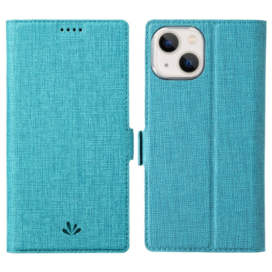 For iPhone 13 mini ViLi K Series Dual-side Buckle Magsafe Leather Phone Case (Blue) - iPhone 13 mini Cases by ViLi | Online Shopping UK | buy2fix
