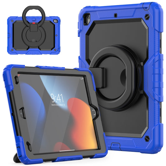 For iPad 10.2 2021 / 2020 / 2019 Bracelet Holder Silicone + PC Tablet Case(Blue) - iPad 10.2 Cases by buy2fix | Online Shopping UK | buy2fix