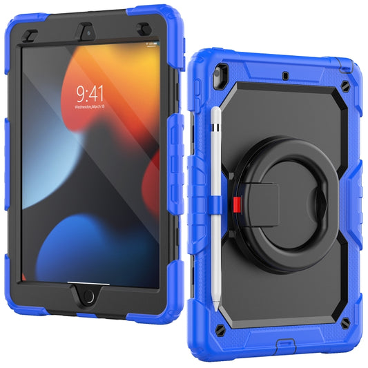 For iPad 10.2 2021 / 2020 / 2019 Bracelet Holder Silicone + PC Tablet Case(Blue) - iPad 10.2 Cases by buy2fix | Online Shopping UK | buy2fix