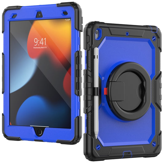 For iPad 10.2 2021 / 2020 / 2019 Bracelet Holder Silicone + PC Tablet Case(Dark Blue) - iPad 10.2 Cases by buy2fix | Online Shopping UK | buy2fix