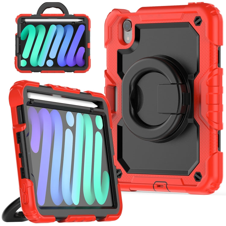 For iPad mini 2024 / mini 6 Bracelet Holder Silicone + PC Tablet Case(Red) - iPad mini 6 Cases by buy2fix | Online Shopping UK | buy2fix