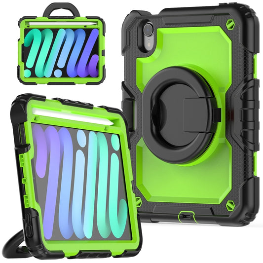 For iPad mini 2024 / mini 6 Bracelet Holder Silicone + PC Tablet Case(Yellow Green) - iPad mini 6 Cases by buy2fix | Online Shopping UK | buy2fix