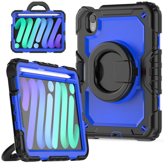 For iPad mini 2024 / mini 6 Bracelet Holder Silicone + PC Tablet Case(Dark Blue) - iPad mini 6 Cases by buy2fix | Online Shopping UK | buy2fix