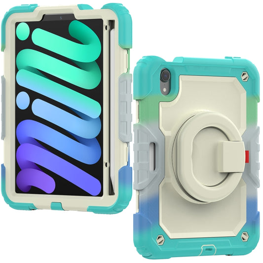 For iPad mini 2024 / mini 6 Bracelet Holder Silicone + PC Tablet Case(Colorful Blue) - iPad mini 6 Cases by buy2fix | Online Shopping UK | buy2fix