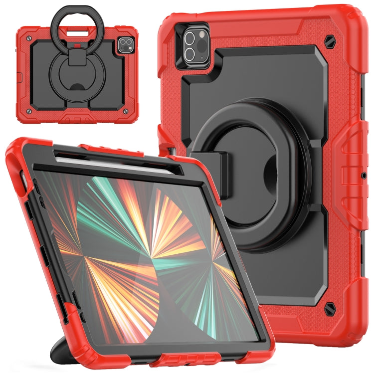 For iPad Pro 11 2022 / 2021 Bracelet Holder Silicone + PC Tablet Case For iPad Pro 11(Red) - iPad Pro 11 (2022/2021) Cases by buy2fix | Online Shopping UK | buy2fix