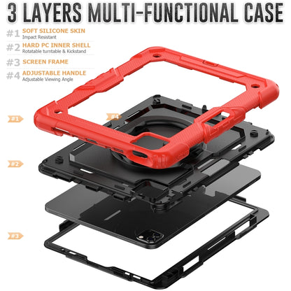 For iPad Pro 11 2022 / 2021 Bracelet Holder Silicone + PC Tablet Case For iPad Pro 11(Red) - iPad Pro 11 (2022/2021) Cases by buy2fix | Online Shopping UK | buy2fix