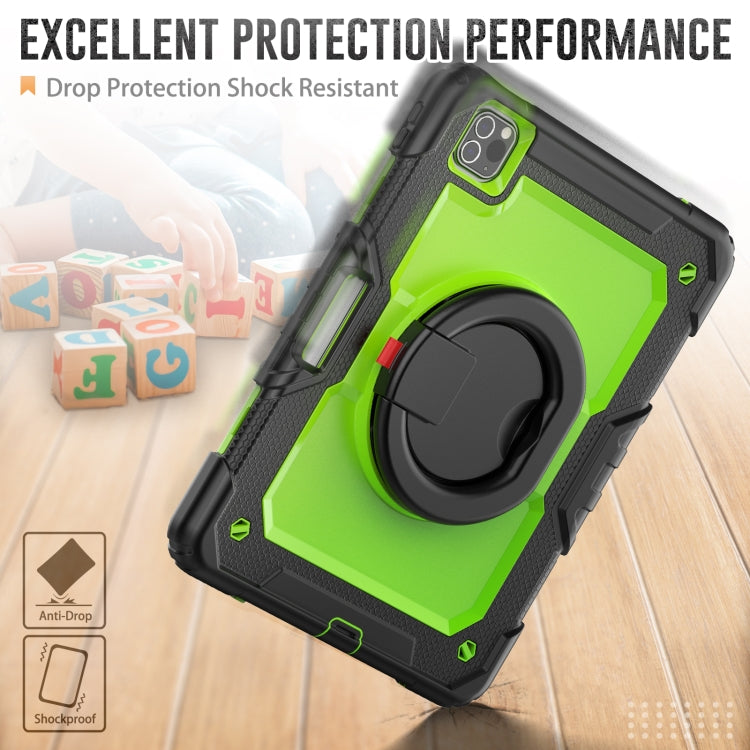 For iPad Pro 11 2022 / 2021 Bracelet Holder Silicone + PC Tablet Case For iPad Pro 11(Yellow Green) - iPad Pro 11 (2022/2021) Cases by buy2fix | Online Shopping UK | buy2fix