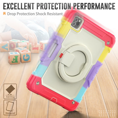 For iPad Pro 11 2022 / 2021 Bracelet Holder Silicone + PC Tablet Case For iPad Pro 11(Colorful Red) - iPad Pro 11 (2022/2021) Cases by buy2fix | Online Shopping UK | buy2fix