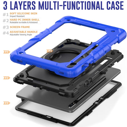 For Samsung Galaxy Tab S8 / S7 Bracelet Holder Silicone + PC Tablet Case(Blue) by buy2fix