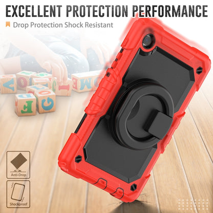 For Samsung Galaxy Tab A7 Lite Bracelet Holder Silicone + PC Tablet Case(Red) - Tab A7 Lite T220 / T225 by buy2fix | Online Shopping UK | buy2fix