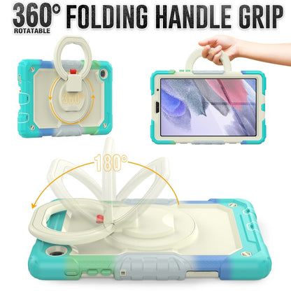 For Samsung Galaxy Tab A7 Lite Bracelet Holder Silicone + PC Tablet Case(Colorful Blue) - Tab A7 Lite T220 / T225 by buy2fix | Online Shopping UK | buy2fix