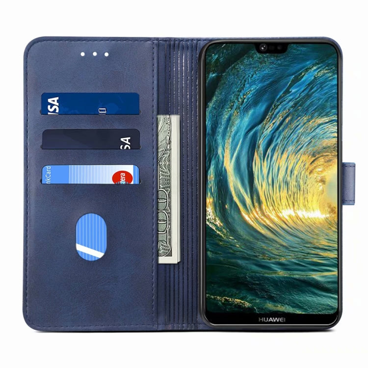 For Huawei P20 GUSSIM Business Style Horizontal Flip Leather Case with Holder & Card Slots & Wallet(Blue) - Huawei Cases by GUSSIM | Online Shopping UK | buy2fix