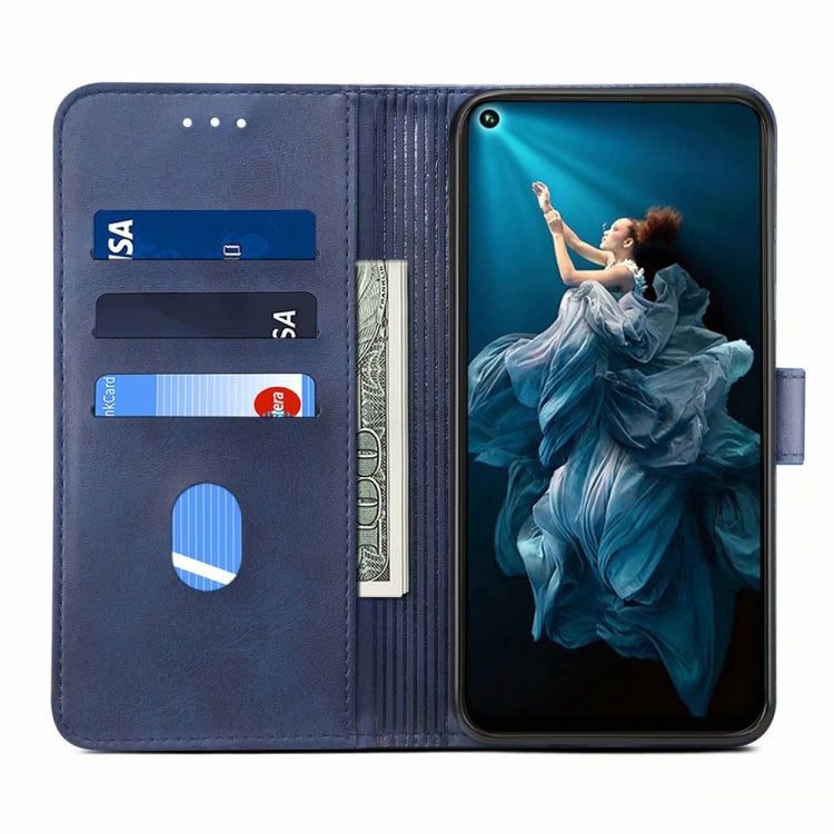 For Huawei Honor 20 GUSSIM Business Style Horizontal Flip Leather Case with Holder & Card Slots & Wallet(Blue) - Honor Cases by GUSSIM | Online Shopping UK | buy2fix