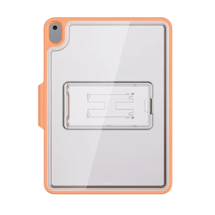 Mutural Transparent Holder Tablet Case For iPad 10.2 2021 / 2020 / 2019 / 10.5(Orange) - iPad 10.2 Cases by Mutural | Online Shopping UK | buy2fix