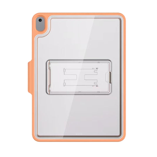 Mutural Transparent Holder Tablet Case For iPad 10.2 2021 / 2020 / 2019 / 10.5(Orange) by Mutural