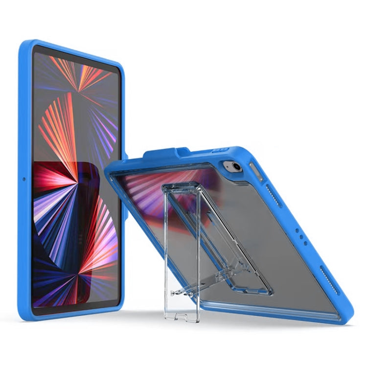 Mutural Transparent Holder Tablet Case For iPad Air 2022/ 2020 10.9(Blue) - iPad Air (2022) / (2020) 10.9 Cases by Mutural | Online Shopping UK | buy2fix