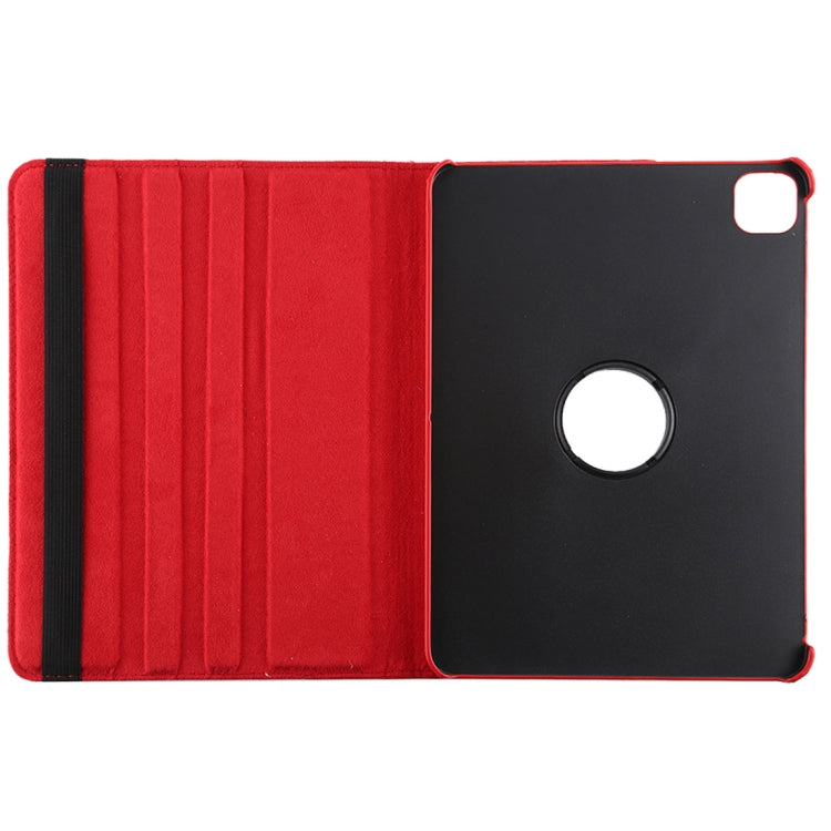 For iPad Air 13 2024 / iPad Pro 12.9 2022 / 2021 / 2020 Litchi Texture Horizontal Flip 360 Degrees Rotation Leather Tablet Case with Holder(Red) - iPad Pro 12.9 (2022/2021) Cases by buy2fix | Online Shopping UK | buy2fix