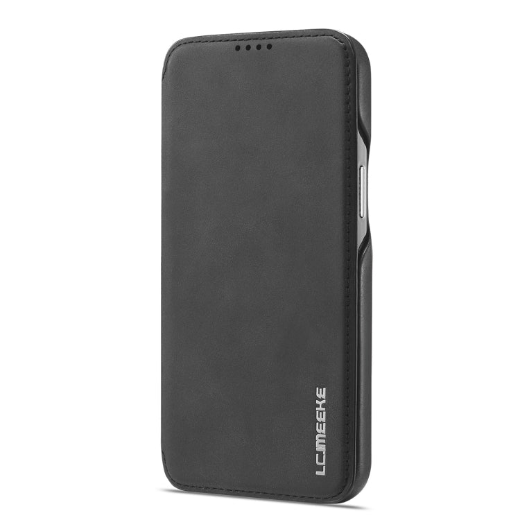 For iPhone 14 Pro Max LC.IMEEKE Hon Ancient Series Flip Leather Phone Case (Black) - iPhone 14 Pro Max Cases by LC.IMEEKE | Online Shopping UK | buy2fix