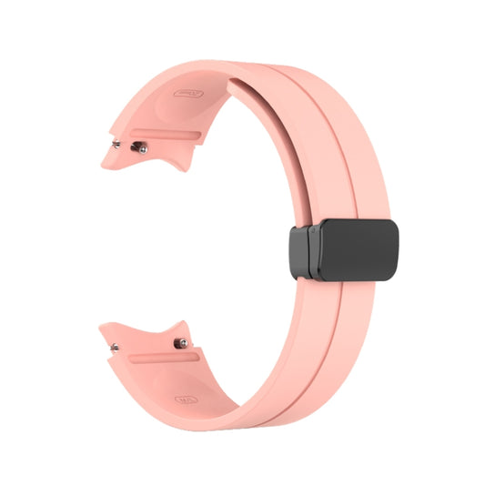 For Samsung Galaxy Watch5 40mm / 44mm / Pro 45mm Folding Buckle Silicone Watch Band(Pink) by buy2fix