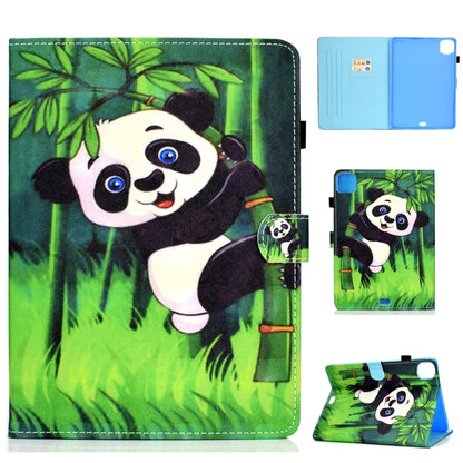 For iPad Pro 11 2020 Sewing Thread TPU Left and Right Flat Leather Tablet Case with Sleep Function & Card Slot & Buckle Anti-skid Strip and Pen Cover(Hug Bear) - iPad Pro 11 (2020) Cases by buy2fix | Online Shopping UK | buy2fix