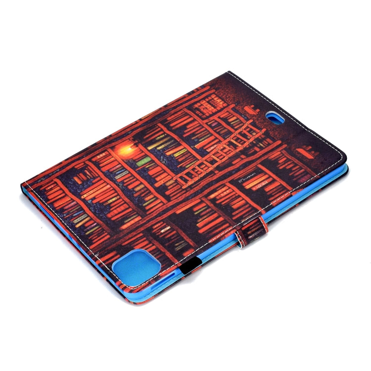 For iPad Pro 11 2020 Sewing Thread TPU Left and Right Flat Leather Tablet Case with Sleep Function & Card Slot & Buckle Anti-skid Strip and Pen Cover(Bookshelf) - iPad Pro 11 (2020) Cases by buy2fix | Online Shopping UK | buy2fix