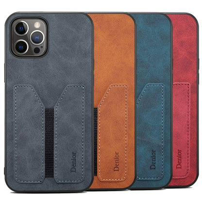 For iPhone 13 Pro Denior Elastic Card Slot PU + TPU Phone Case (Grey) - iPhone 13 Pro Cases by Denior | Online Shopping UK | buy2fix