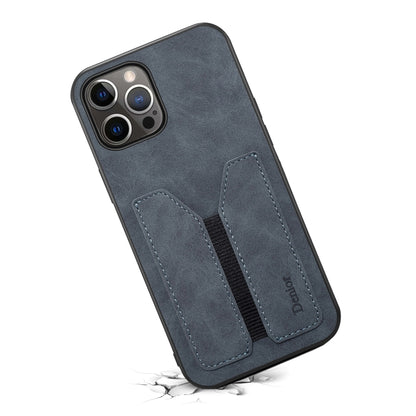 For iPhone 12 Pro Denior Elastic Card Slot PU + TPU Phone Case(Grey) - iPhone 12 / 12 Pro Cases by Denior | Online Shopping UK | buy2fix
