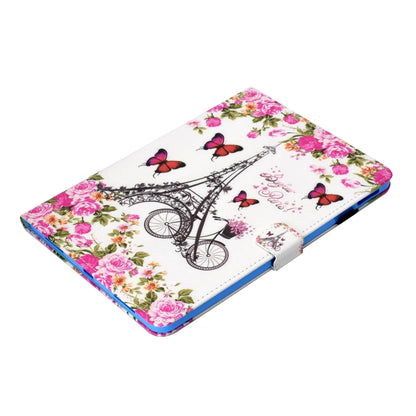 For iPad Pro 11 2020 Sewing Thread TPU Left and Right Flat Leather Tablet Case with Sleep Function & Card Slot & Buckle Anti-skid Strip and Pen Cover(Flower Tower) - iPad Pro 11 (2020) Cases by buy2fix | Online Shopping UK | buy2fix