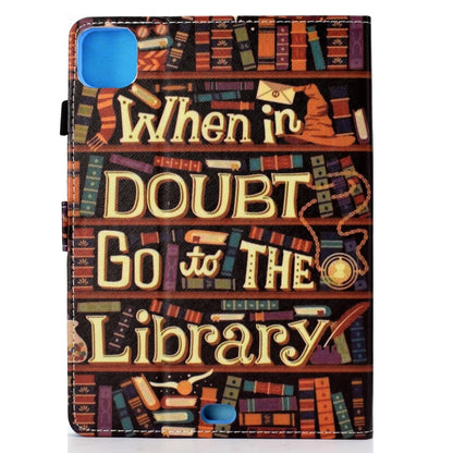 For iPad Pro 11 2020 Sewing Thread TPU Left and Right Flat Leather Tablet Case with Sleep Function & Card Slot & Buckle Anti-skid Strip and Pen Cover(Library) - iPad Pro 11 (2020) Cases by buy2fix | Online Shopping UK | buy2fix