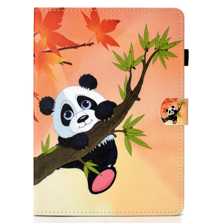 For iPad Pro 11 2020 Sewing Thread TPU Left and Right Flat Leather Tablet Case with Sleep Function & Card Slot & Buckle Anti-skid Strip and Pen Cover(Bamboo Bear) - iPad Pro 11 (2020) Cases by buy2fix | Online Shopping UK | buy2fix