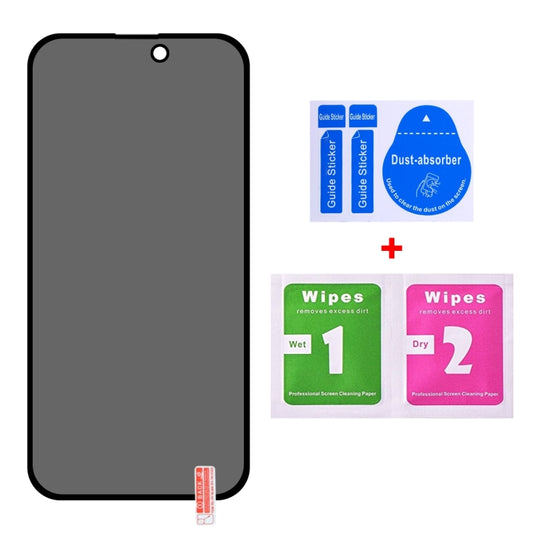 For iPhone 14 Pro Anti-peeping Plasma Oil Coated High Aluminum Wear-resistant Tempered Glass Film by buy2fix