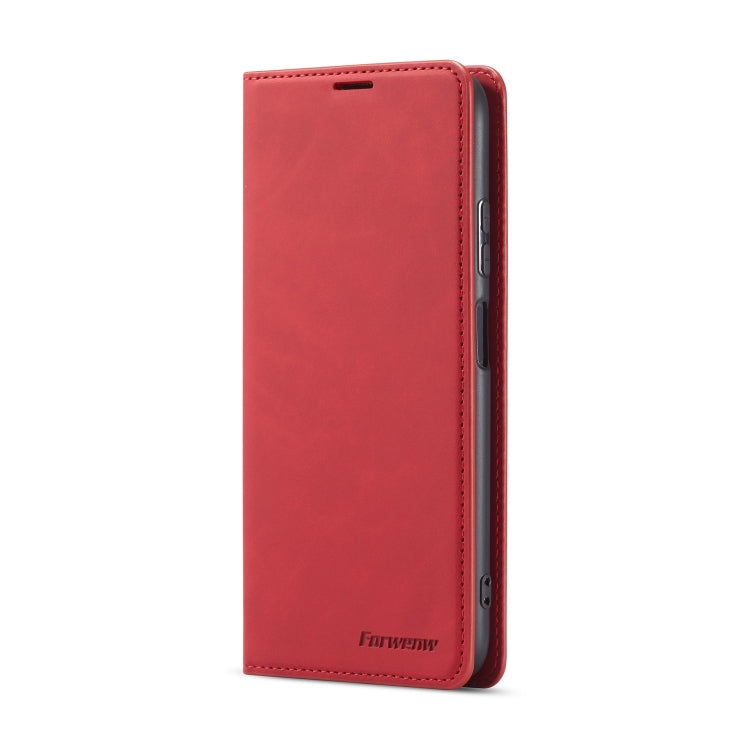 For Huawei P40 Lite / nova 6 SE Forwenw Dream Series Oil Edge Strong Magnetism Horizontal Flip Leather Case with Holder & Card Slots & Wallet & Photo Frame(Red) - Huawei Cases by Forwenw | Online Shopping UK | buy2fix