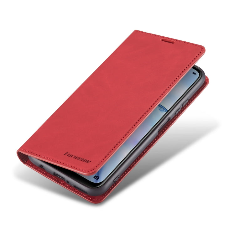 For Huawei P40 Lite / nova 6 SE Forwenw Dream Series Oil Edge Strong Magnetism Horizontal Flip Leather Case with Holder & Card Slots & Wallet & Photo Frame(Red) - Huawei Cases by Forwenw | Online Shopping UK | buy2fix