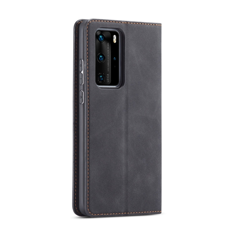 For Huawei P40 Pro / P40 Forwenw Dream Series Oil Edge Strong Magnetism Horizontal Flip Leather Case with Holder & Card Slots & Wallet & Photo Frame(Black) - Huawei Cases by Forwenw | Online Shopping UK | buy2fix