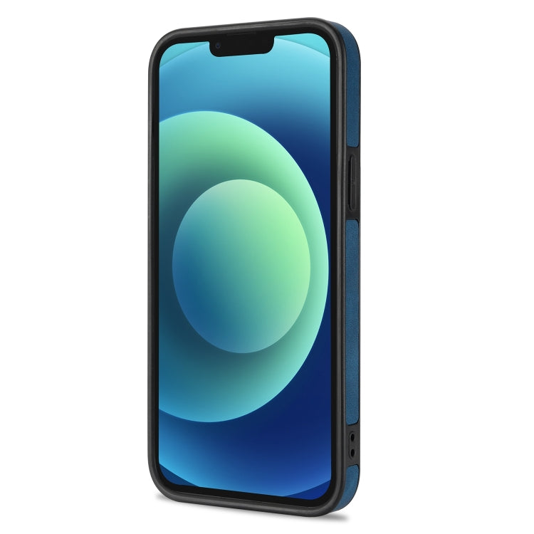 For iPhone 13 Pro Max N.BEKUS Vertical Flip Card Slot RFID Phone Case (Blue) - iPhone 13 Pro Max Cases by N.BEKUS | Online Shopping UK | buy2fix