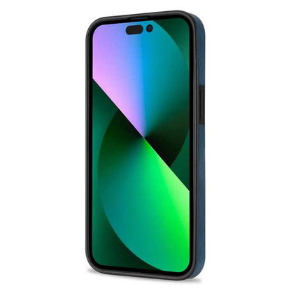 For iPhone 11 Pro Max N.BEKUS Vertical Flip Card Slot RFID Phone Case For iPhone 14 Pro Max(Blue) - iPhone 11 Pro Max Cases by N.BEKUS | Online Shopping UK | buy2fix