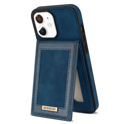 For iPhone 11 N.BEKUS Vertical Flip Card Slot RFID Phone Case (Blue) - iPhone 11 Cases by N.BEKUS | Online Shopping UK | buy2fix