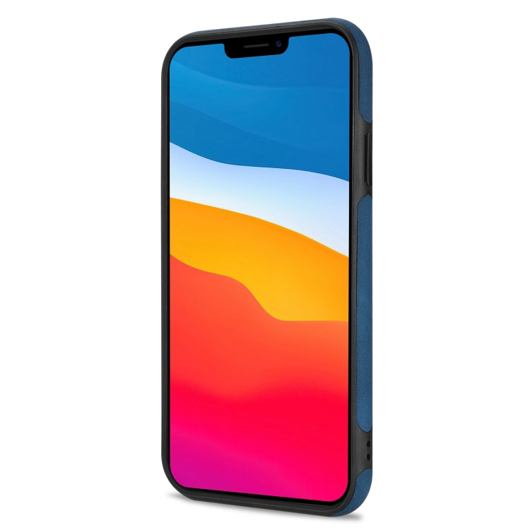 For iPhone X / XS N.BEKUS Vertical Flip Card Slot RFID Phone Case(Blue) - More iPhone Cases by N.BEKUS | Online Shopping UK | buy2fix