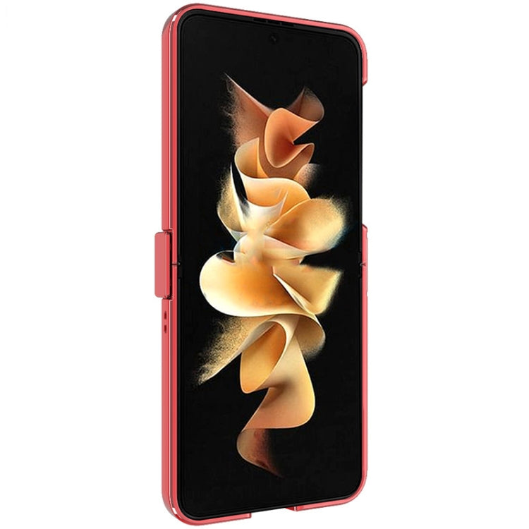 For Samsung Galaxy Z Flip4 5G IMAK JS-3 Series Colorful Vertical Stripe PC Case(Red) - Galaxy Z Flip4 5G Cases by imak | Online Shopping UK | buy2fix