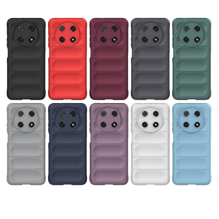 For Huawei Nova Y90/Enjoy 50 Pro Magic Shield TPU + Flannel Phone Case(Dark Grey) - Huawei Cases by buy2fix | Online Shopping UK | buy2fix