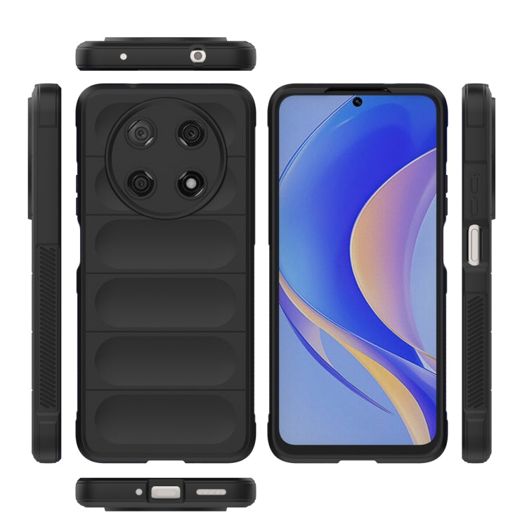 For Huawei Nova Y90/Enjoy 50 Pro Magic Shield TPU + Flannel Phone Case(Dark Grey) - Huawei Cases by buy2fix | Online Shopping UK | buy2fix