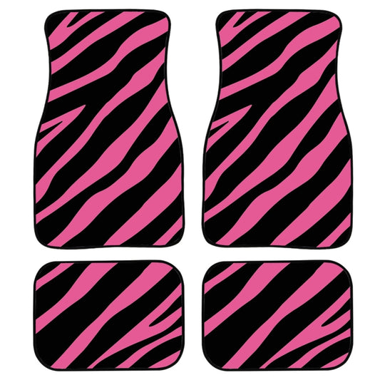 4 in 1 Zebra Stripe Universal Printing Auto Car Floor Mats Set, Style:HN1253 by buy2fix