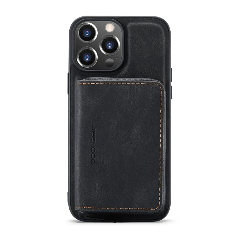 For iPhone 14 Pro Max JEEHOOD Magnetic Zipper Wallet Leather Phone Case (Black) - iPhone 14 Pro Max Cases by JEEHOOD | Online Shopping UK | buy2fix
