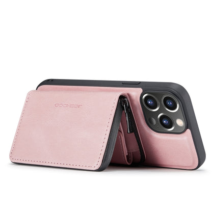 For iPhone 14 Pro Max JEEHOOD Magnetic Zipper Wallet Leather Phone Case (Pink) - iPhone 14 Pro Max Cases by JEEHOOD | Online Shopping UK | buy2fix