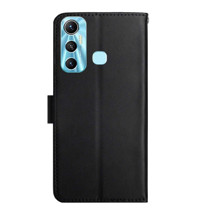 For Infinix Hot 11 Genuine Leather Fingerprint-proof Horizontal Flip Phone Case(Black) - Infinix Cases by buy2fix | Online Shopping UK | buy2fix