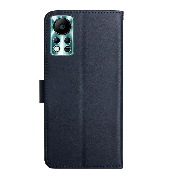 For Infinix Hot 11s NFC Genuine Leather Fingerprint-proof Horizontal Flip Phone Case(Blue) - Infinix Cases by buy2fix | Online Shopping UK | buy2fix