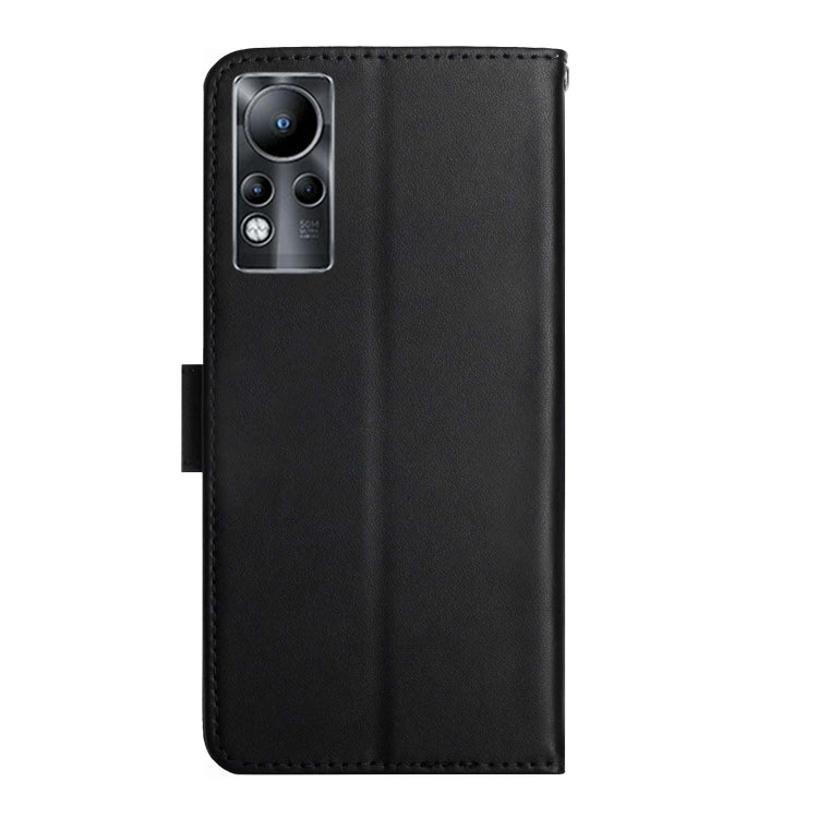 For Infinix Note 11 Genuine Leather Fingerprint-proof Horizontal Flip Phone Case(Black) - Infinix Cases by buy2fix | Online Shopping UK | buy2fix